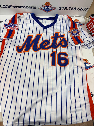 DWIGHT GOODEN SIGNED NY METS CUSTOM 1986 WS JERSEY JSA COA
