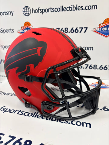 JOSH ALLEN SIGNED FULL SIZE REPLICA RAVE SPEED BILLS HELMET BECKETT