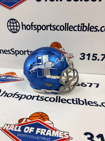 AIDAN HUTCHINSON DETRIOT LIONS SPEED ALT 2023 MINI HELMET - BECKETT