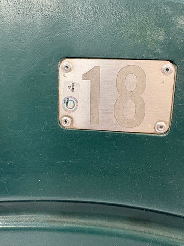 Darryl Strawberry Autographed Authentic Green Shea Stadium Seat back #18 w/ Inscr (JSA)