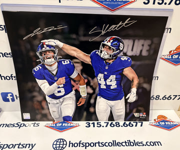 CAM SKATTEBO - JAXSON DART NEW YORK GIANTS SIGNED 16X20  FANATICS COA