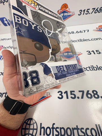 DEZ BRYANT SIGNED CUSTOM DALLAS COWBOYS FUNKO #69 READ - BECKETT COA