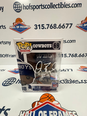 DEZ BRYANT SIGNED CUSTOM DALLAS COWBOYS FUNKO #69 READ - BECKETT COA