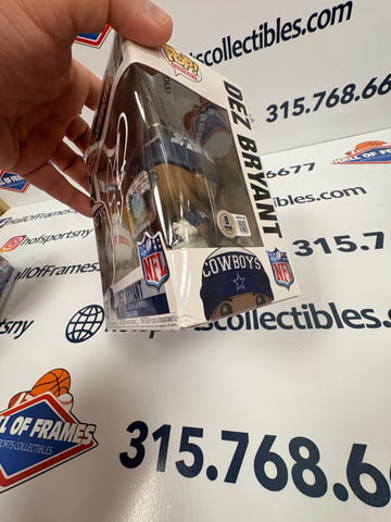 DEZ BRYANT SIGNED CUSTOM DALLAS COWBOYS FUNKO #69 READ - BECKETT COA