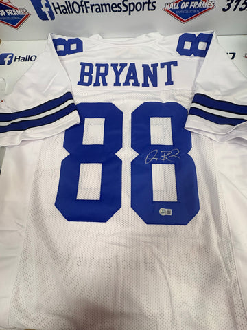DEZ BRYANT SIGNED CUSTOM DALLAS COWBOYS WHITE JERSEY - BECKETT COA
