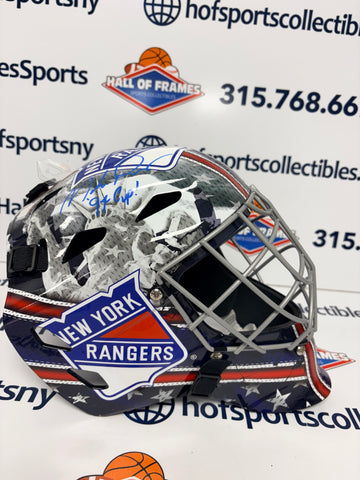 MIKE RICHTER SIGNED RANGERS FULL SIZE GOALIE HELMET - JSA COA
