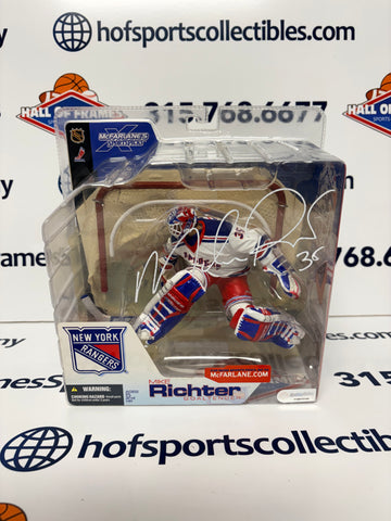 MIKE RICHTER SIGNED NY RANGERS MCFARLANE FIGURE - JSA COA