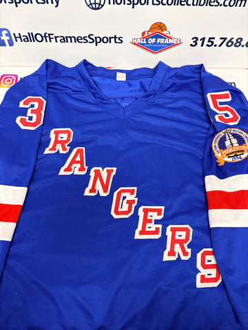 MIKE RICHTER SIGNED RANGERS BLUE STANLEY CUP CUSTOM JERSEY - JSA COA