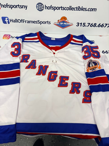 MIKE RICHTER SIGNED RANGERS WHITE STANLEY CUP CUSTOM JERSEY - JSA COA