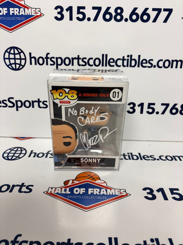 Chazz Palminteri Autographed CUSTOM Pop Figure w/ Nobody Cares Inscription (JSA)