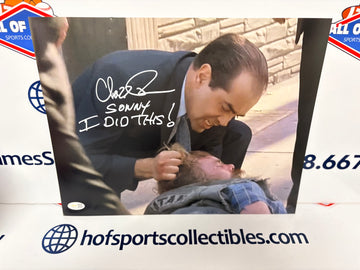 Chazz Palminteri SIGNED BRONX TALE  11X14 "I DID THIS" JSA