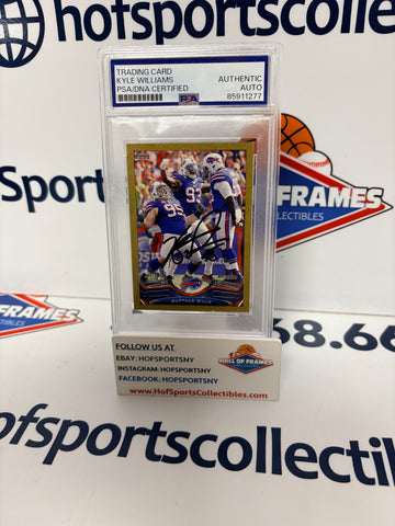 KYLE WILLIAMS 2013 TOPPS BUFFALO BILLS CARD GOLD MINI #1/58 PSA SLABBED
