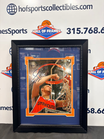 Gerry McNamara Signed Syracuse "2006 Big East MVP" FRAMED 8x10 Photo