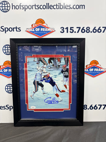 CORNELIUS BENNETT SIGNED BUFFALO BILLS FRAMED 8X10 PHOTO  - JSA COA