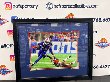 JAMES COOK SIGNED ROOKIE YEAR FRAMED BILLS 11X14 PHOTO  - BECKETT