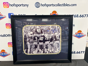 RUDY RUETTIGHER SIGNED NOTRE DAME CELEBRATION FRAMED 11X14 PHOTO - JSA COA