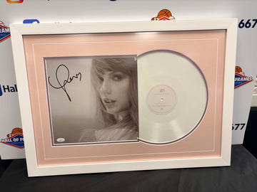 TAYLOR SWIFT FRAMED SIGNED ALBUM / VINYL JSA COA
