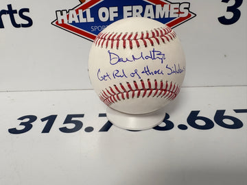 DON MATTINGLY SIGNED MLB BASEBALL INSC "GET OF THOSE SIDEBURNS" MLB HOLO