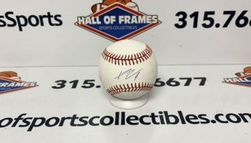 AJ EWING SIGNED MLB BASEBALL - NY METS - BECKETT COA