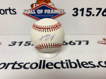 AJ EWING SIGNED MLB BASEBALL - NY METS - BECKETT COA
