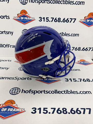JOSH ALLEN SIGNED FULL SIZE REPLICA SPEED NICKEL CITY BILLS HELMET BECKETT