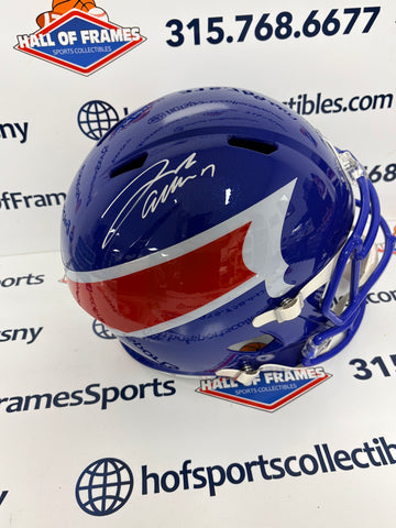 JOSH ALLEN SIGNED FULL SIZE REPLICA SPEED NICKEL CITY BILLS HELMET BECKETT