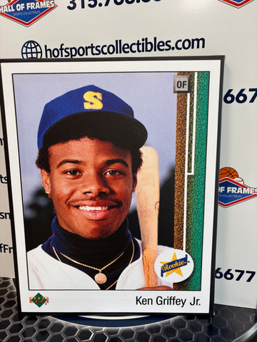 KEN GRIFFEY JR 1989 UPPER DECK ROOKIE 16X20 CUSTOM CANVAS PRINT - READY TO HANG
