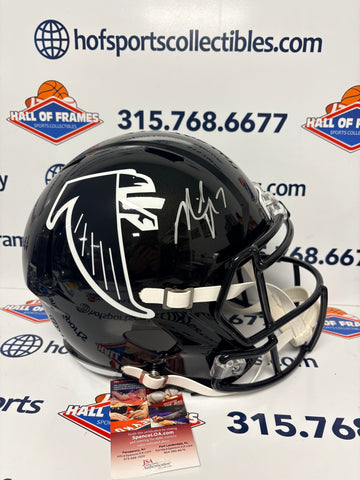 MICHAEL VICK SIGNED FULL SIZE REPLICA ATLANTA FALCONS HELMET JSA COA