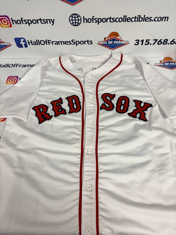 CURT SCHILLING SIGNED RED SOX WHITE CUSTOM JERSEY - JSA COA