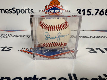 BOBBY MURCER SIGNED MICKEY MANTLE BASEBALL - NY YANKEES JSA COA