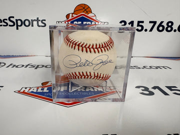 PETE ROSE SIGNED NL BASEBALL - REDS / PHILLIES JSA COA