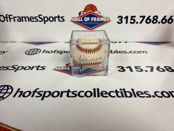 TED WILLIAMS SIGNED AL BASEBALL - RED SOX JSA LETTER COA
