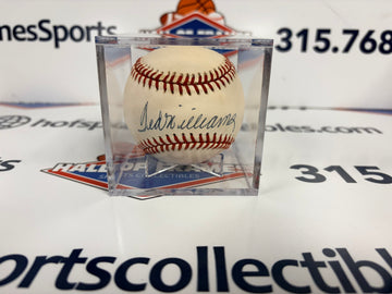 TED WILLIAMS SIGNED AL BASEBALL - RED SOX JSA LETTER COA