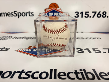 MICKEY RIVERS SIGNED MLB BASEBALL - NY YANKEES JSA COA