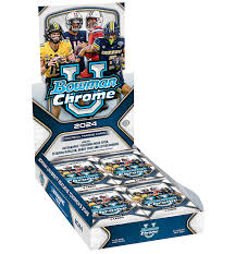 2024 BOWMAN CHROME UNIVERSITY FOOTBALL HOBBY BOX! 2 AUTOS!