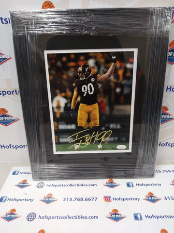 TJ WATT SIGNED FRAMED 8X10 PITTSBURGH STEELERS PHOTO - JSA COA
