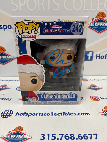 CHEVY CHASE SIGNED CHRISTMAS VACTION FUNKO POP #242 JSA COA