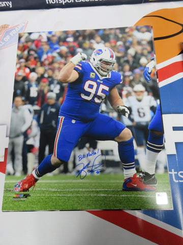 KYLE WILLIAMS Signed 16x20 Photo Celebration Insc. "Bills Mafia"