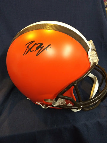 BAKER MAYFIELD SIGNED BROWNS FULL SIZE AUTHENTIC HELMET BECKETT COA