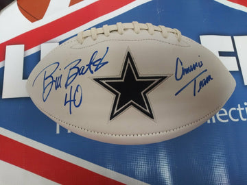 BILL BATES SIGNED DALLAS COWBOYS FOOTBALL INSC. AMERICAS TEAM