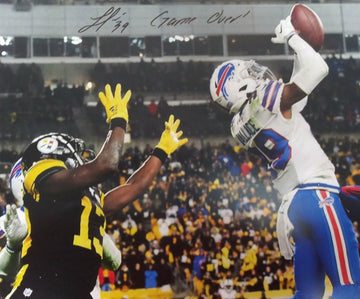 LEVI WALLACE SIGNED BUFFALO BILLS 11X14 INSC. GAME OVER!