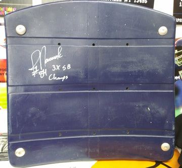 JAY NOVACEK SIGNED DALLAS COWBOYS AUTHENTIC SEAT BOTTOM 3X SB CHAMPS