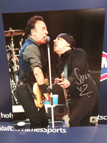 STEVEN VAN ZANDT SIGNED 11X14 W/ BRUCE SPRINGSTEEN - JSA COA