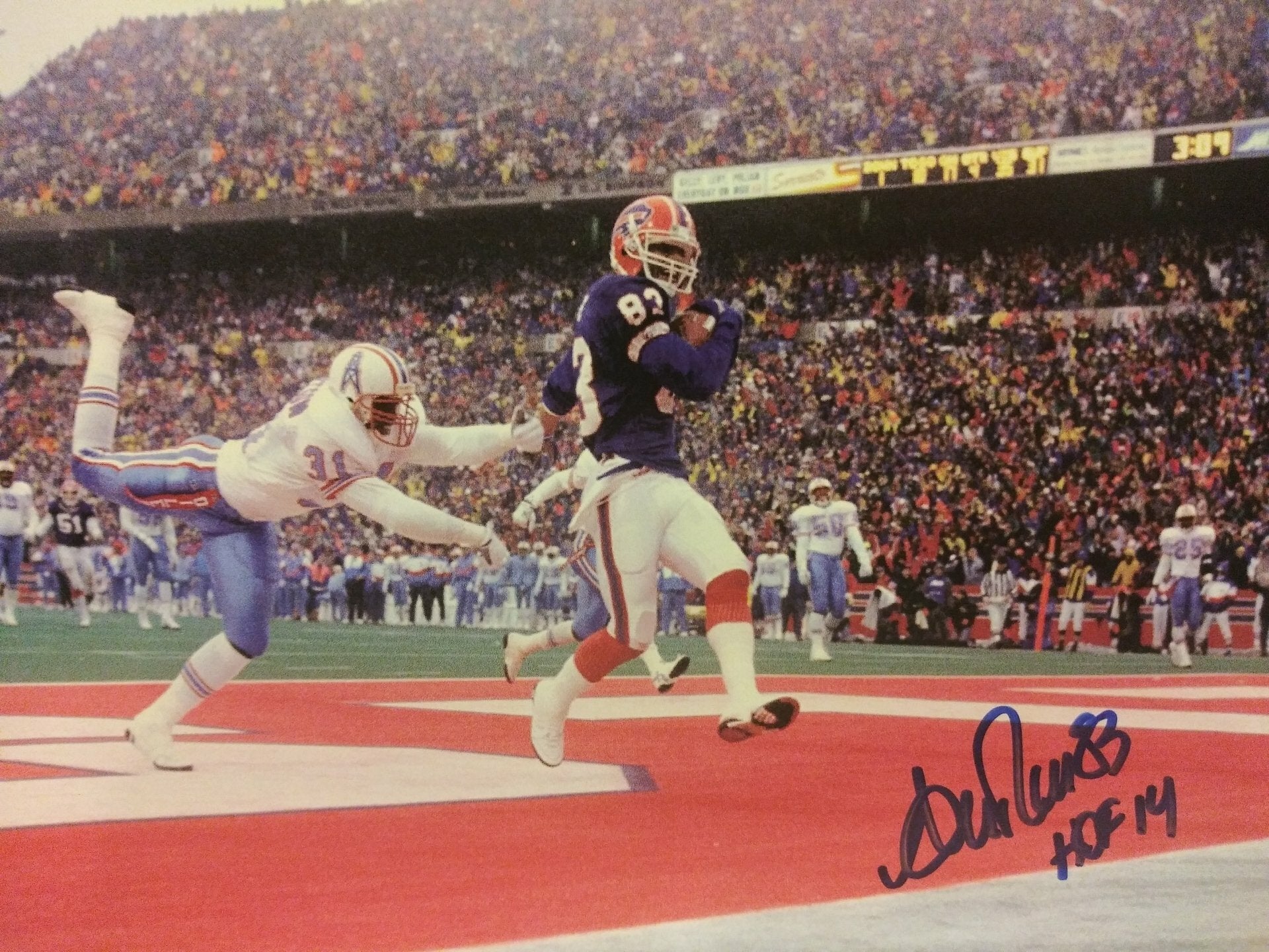 ANDRE REED BILLS "THE COMEBACK" 8X10 PHOTO - HOF COA