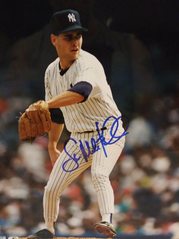 SAM MILLETLO YANKEES SIGNED 8X10 - HOF COA