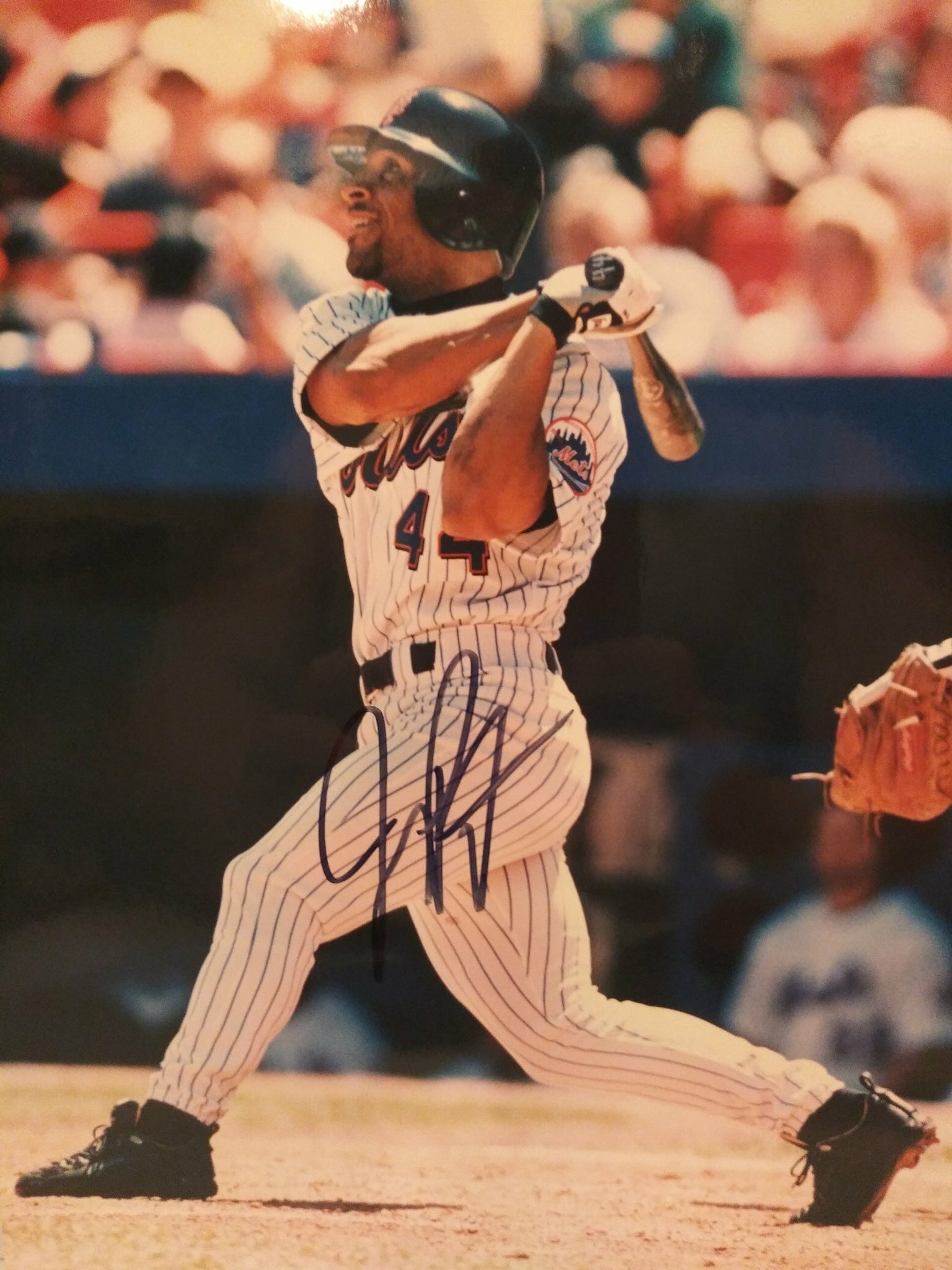 JAY PAYTON METS SIGNED 8X10 - HOF COA