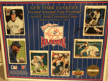 BERNIE WILLIAMS / MATT NOKES YANKEES SIGNED 8X10 - HOF COA