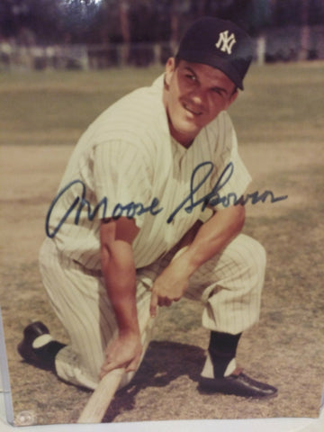 MOOSE SKOWRON YANKEES SIGNED 8X10 - HOF COA