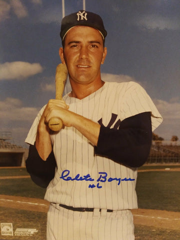 CLETE BOYER YANKEES SIGNED 8X10 - HOF COA