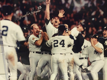 JOHN WETTELAND YANKEES 1996 WS SIGNED 8X10 - HOF COA